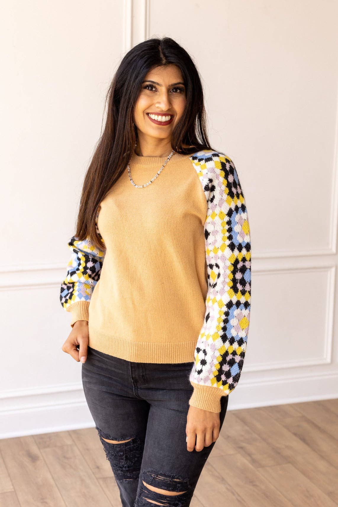 Enchanting Crochet Cozy Sweater: Tan