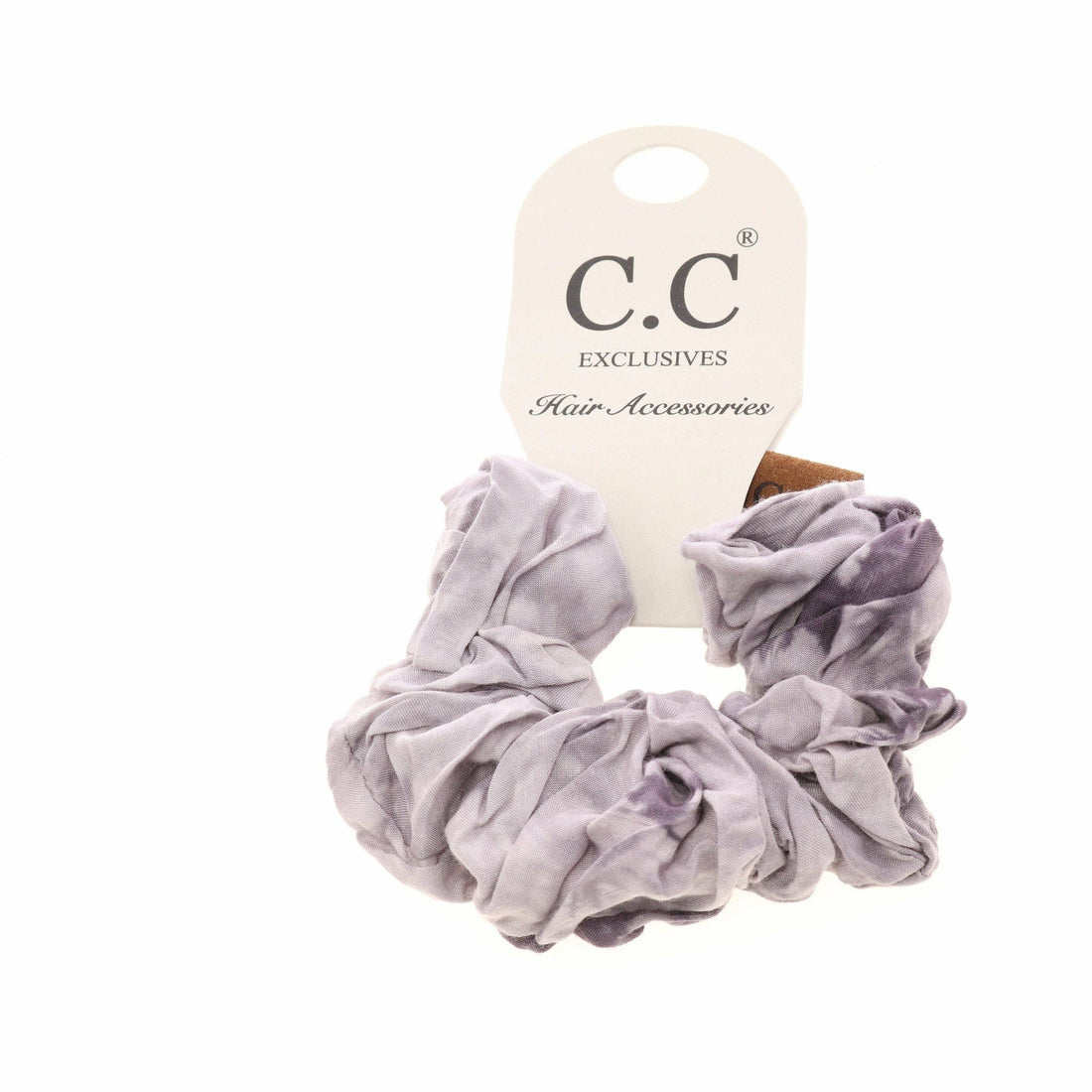 C.C Tie Dye Scrunchie: Light Grey