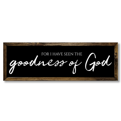 TIMBERLAND FRAME GOODNESS OF GOD: 8&quot;X24&quot;