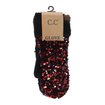 Sequin C.C Mittens MTE0012: Black