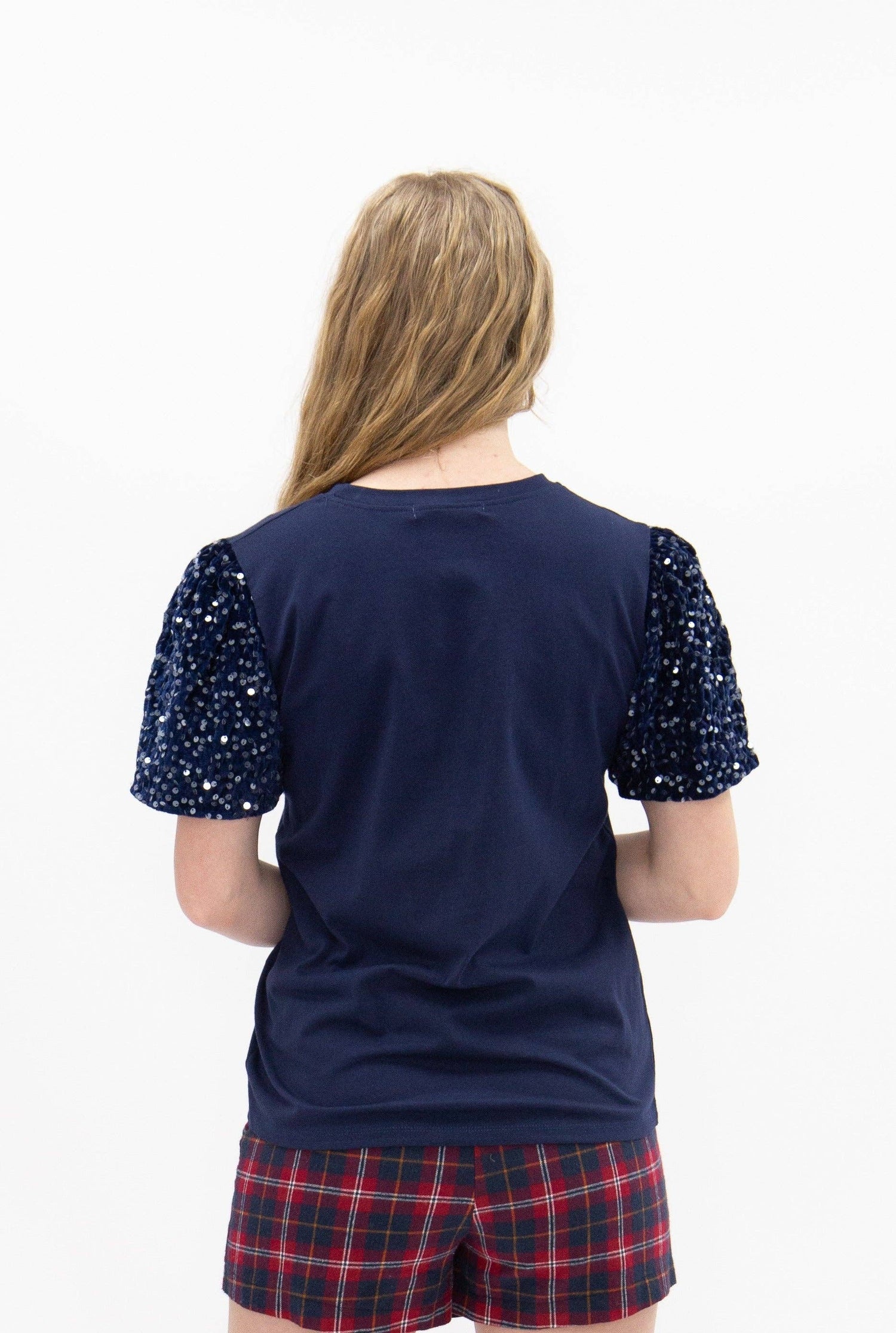 Festive Forest Christmas Princess Top, Navy Blue: Navy PREORDER- SEPTEMBER