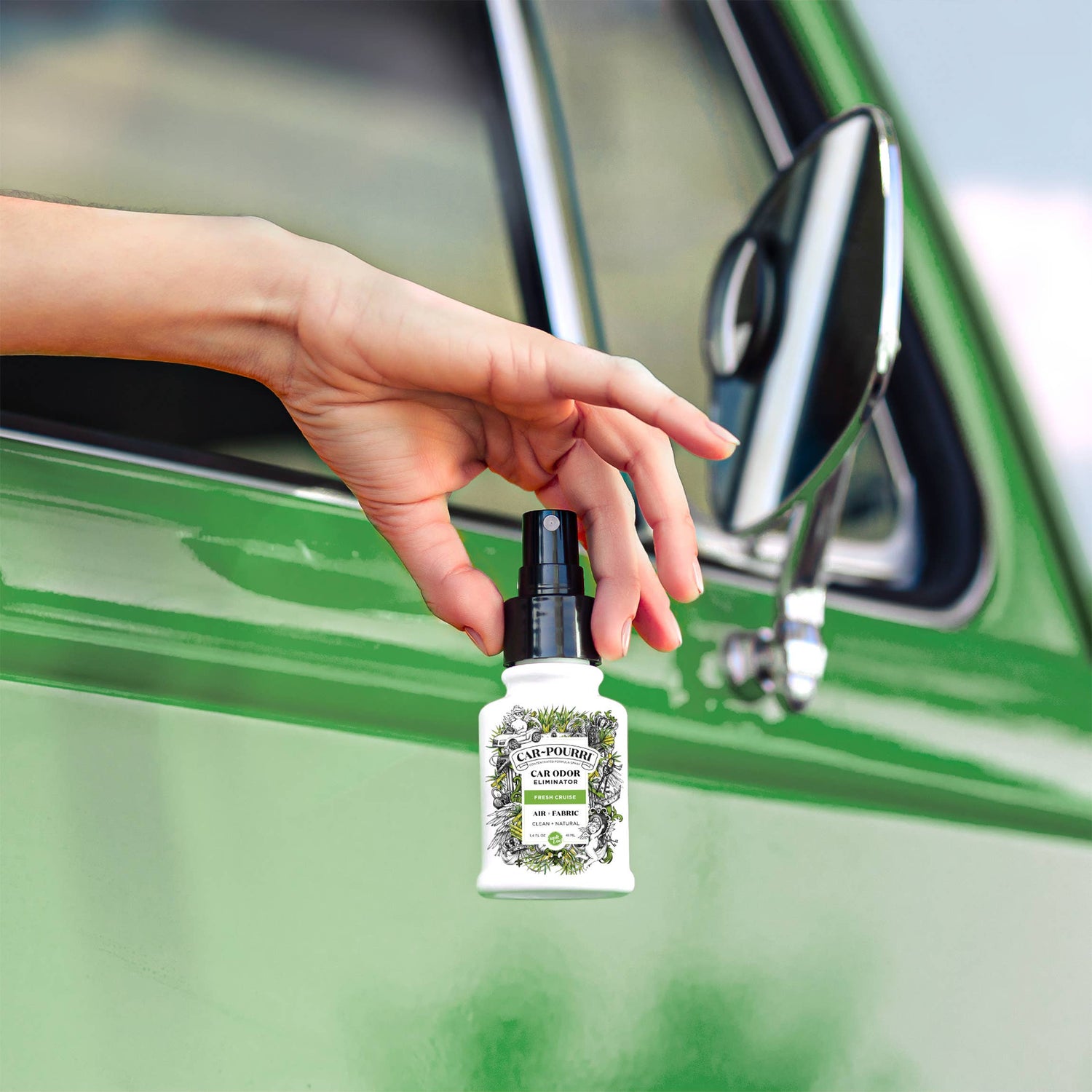 Car~Pourri Air + Fabric Spritz My Ride 1.4oz 2-Pack Gift Set