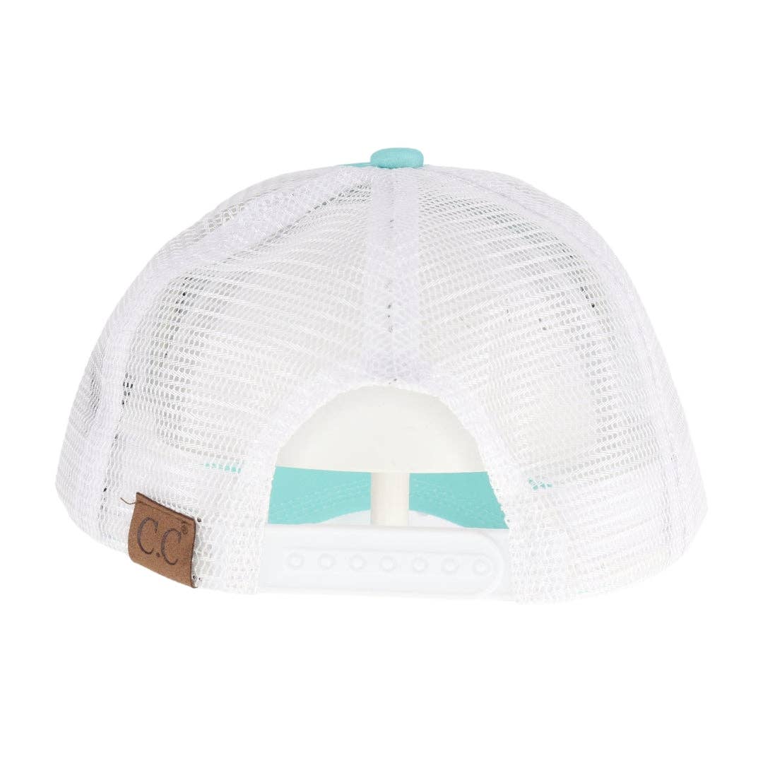 Multicolored Abstract Butterfly C.C Ball Cap GBA02: White