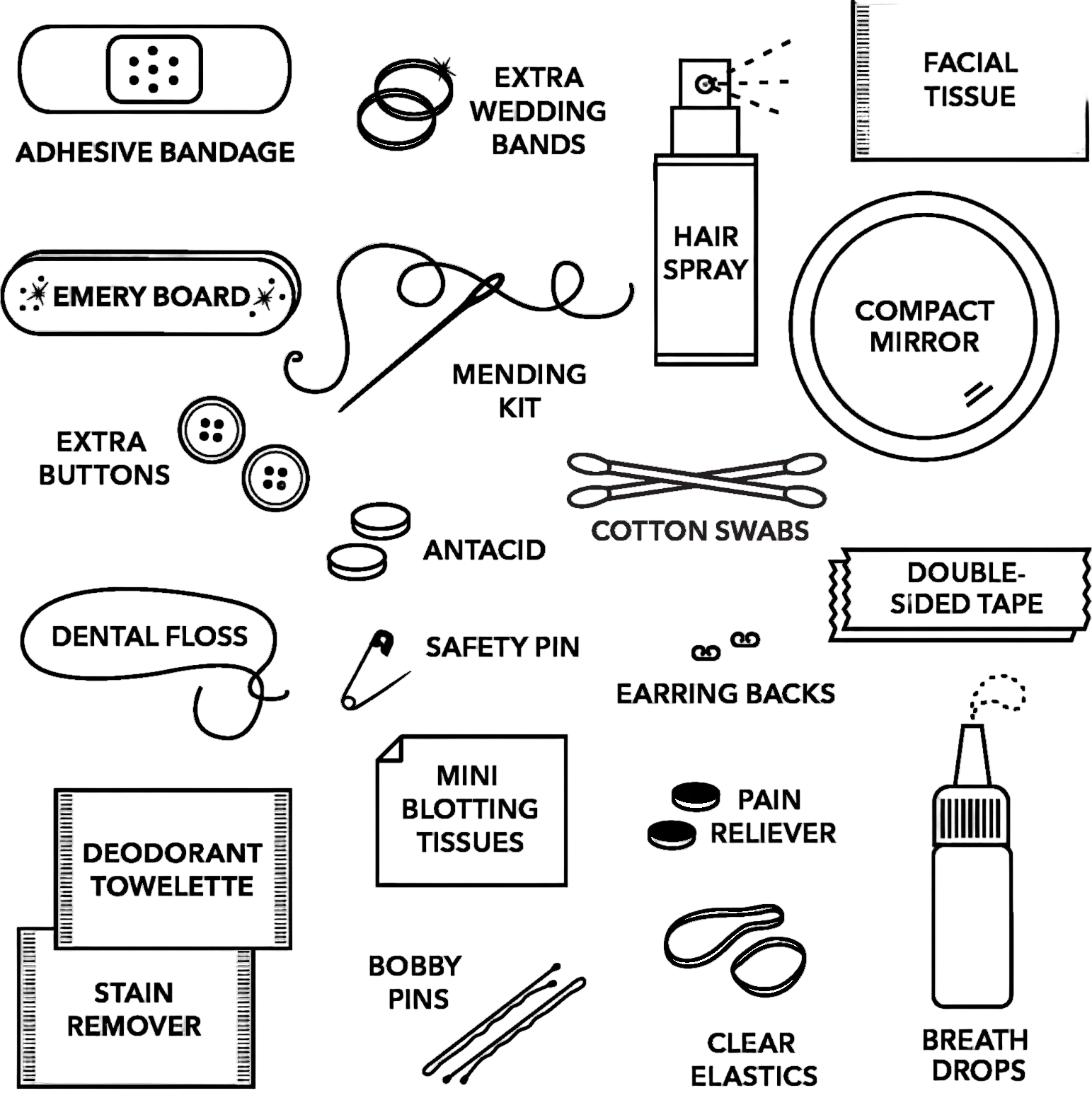 Pearl Minimergency Kit for Brides | Wedding Gifts