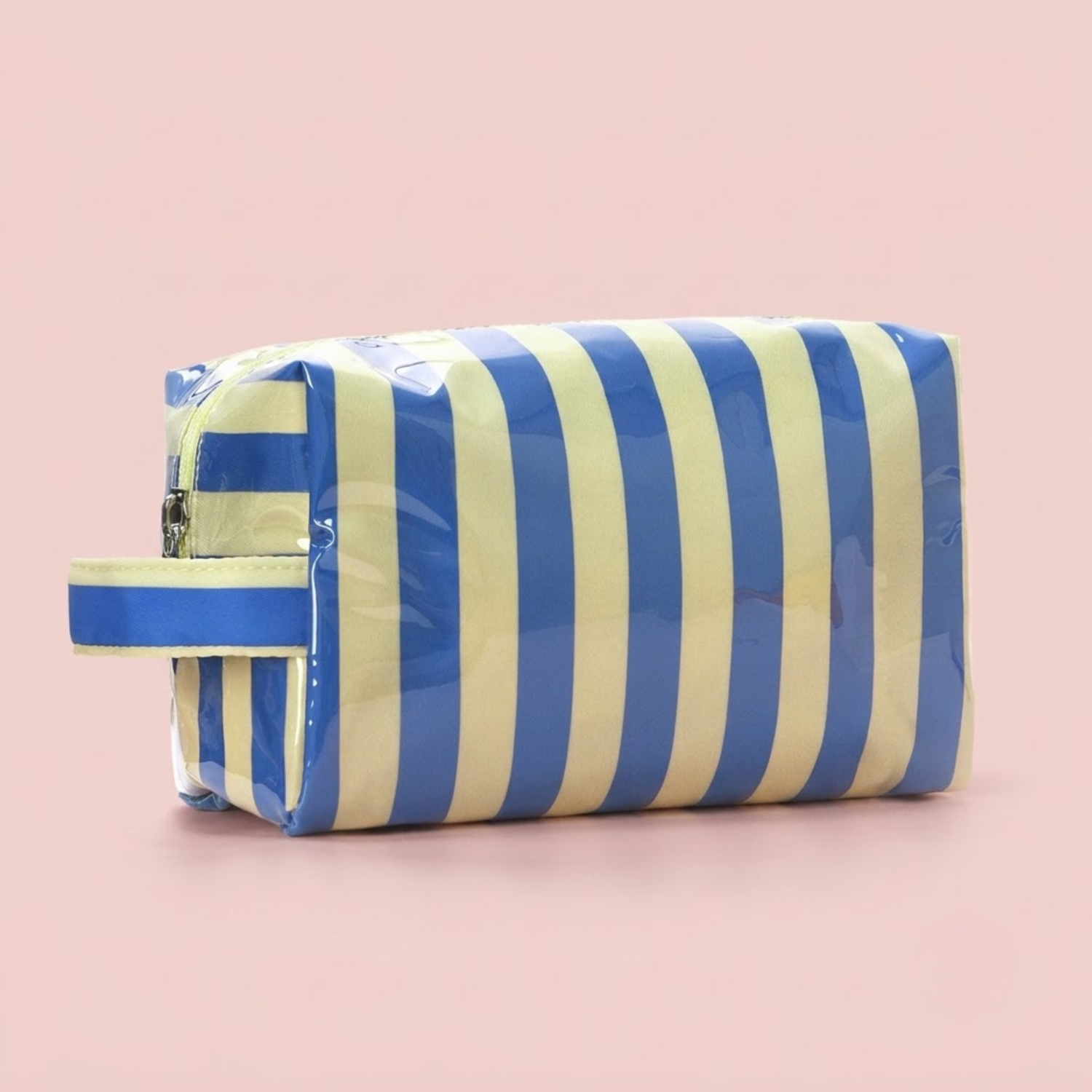 Vibrant Jelly Makeup Pouch: Blue &amp; Yellow