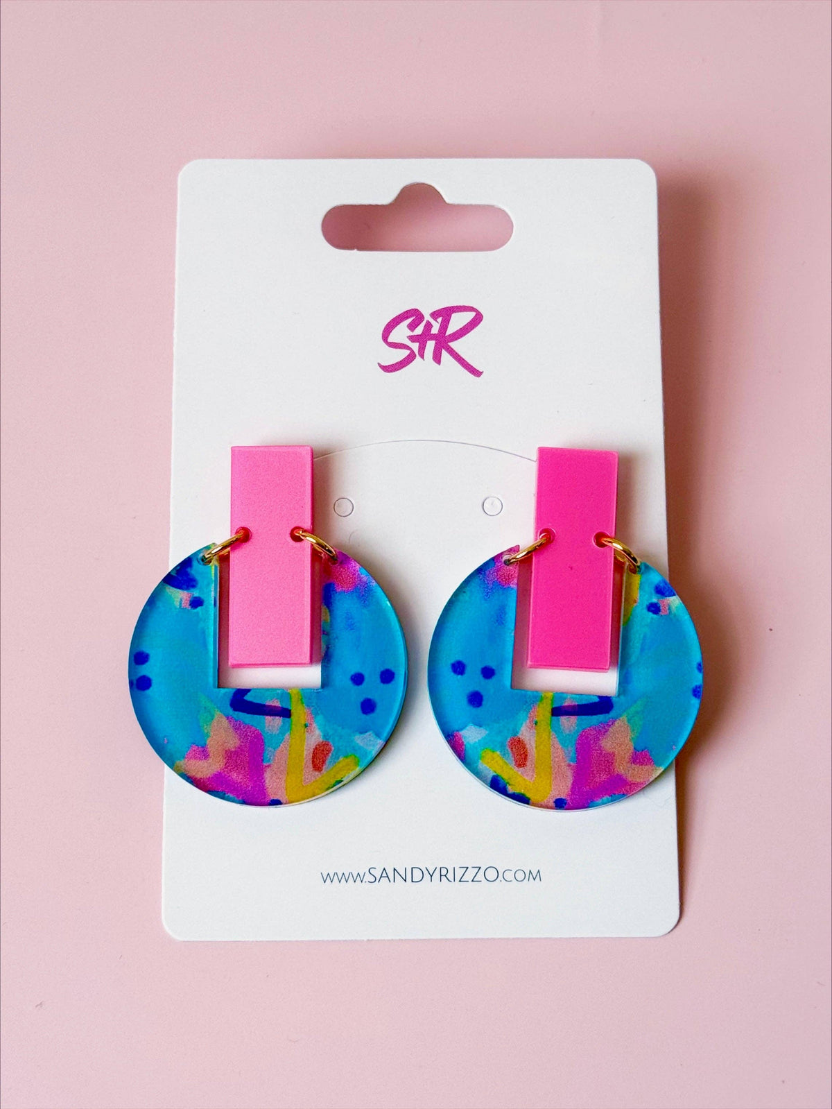 Rocking Retro Acrylic Allison Dangle Earring