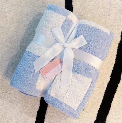 Lemon Drop Gingham Blanket - Soft &amp; Sweet Throw