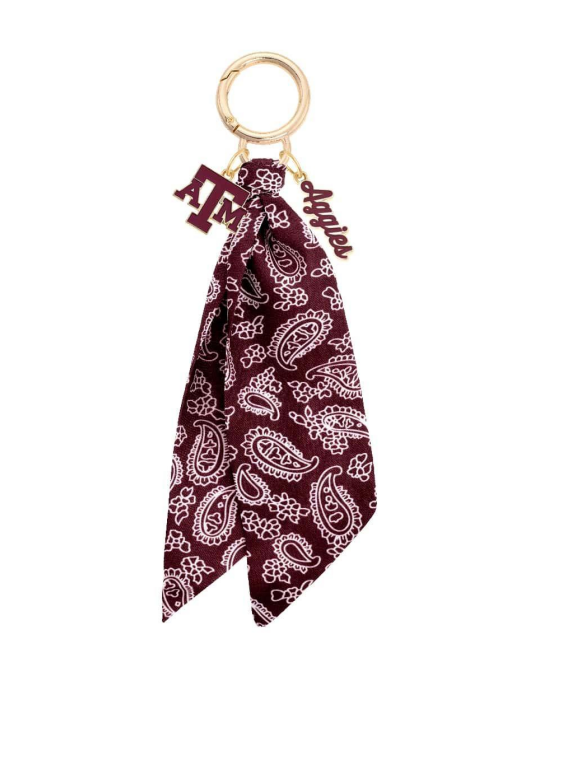 Texas A&amp;M Aggies Logo Bandana Bag Charm