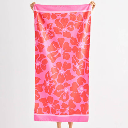 Quick Dry Beach Towel Garden Samba by Mary Square