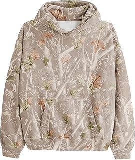 Maple Leaf Print Camouflage Essential Hoodie: NO03 / L