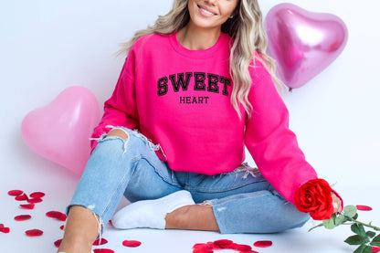 NEW SWEETHEART BELLA CANVAS PINK VALENTINE GRAPHIC TEE: L