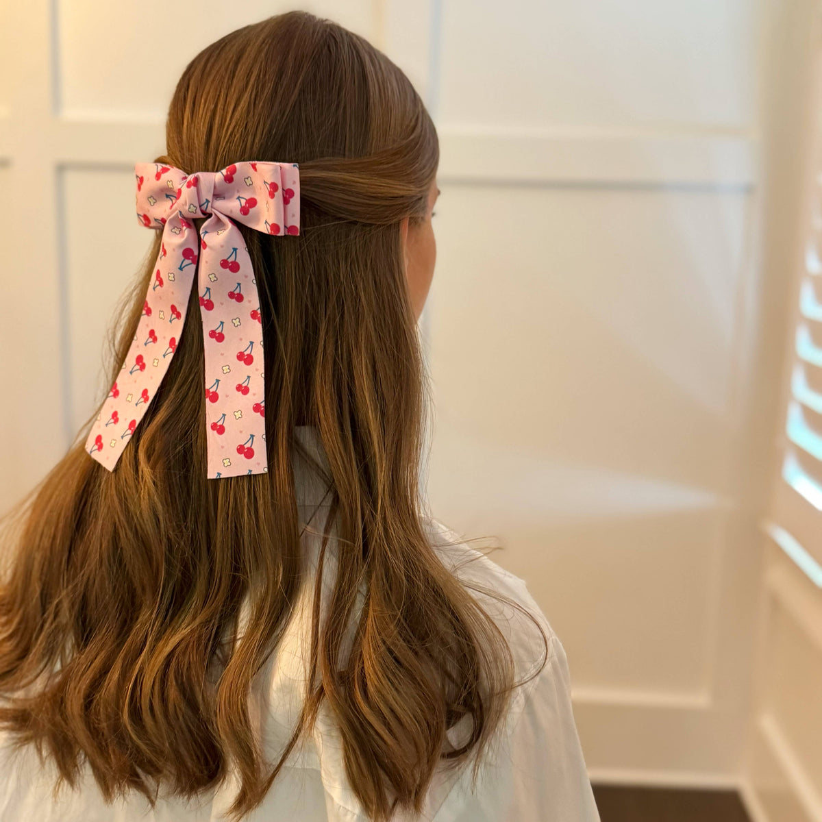 Sweet &amp; Sour Fruit Print Hair Clip: Strawberry