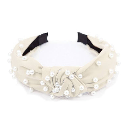 Paige Satin Headband: Berry