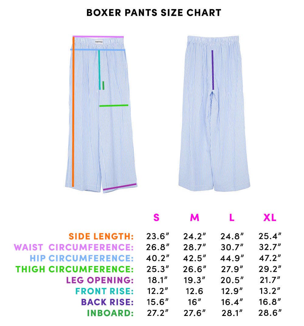 Light Blue Toile Coquette Bows Boxer Pants: Light Blue Bow / L