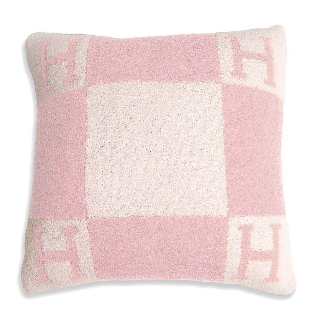 H Patterned Cushion Cover / Pillow Case
: Blue