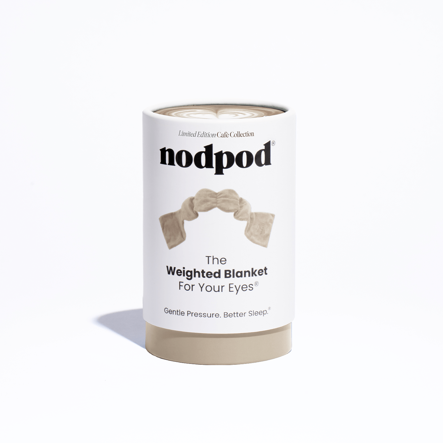 Nodpod color-Latte Weighted Sleep Mask - Eye Mask