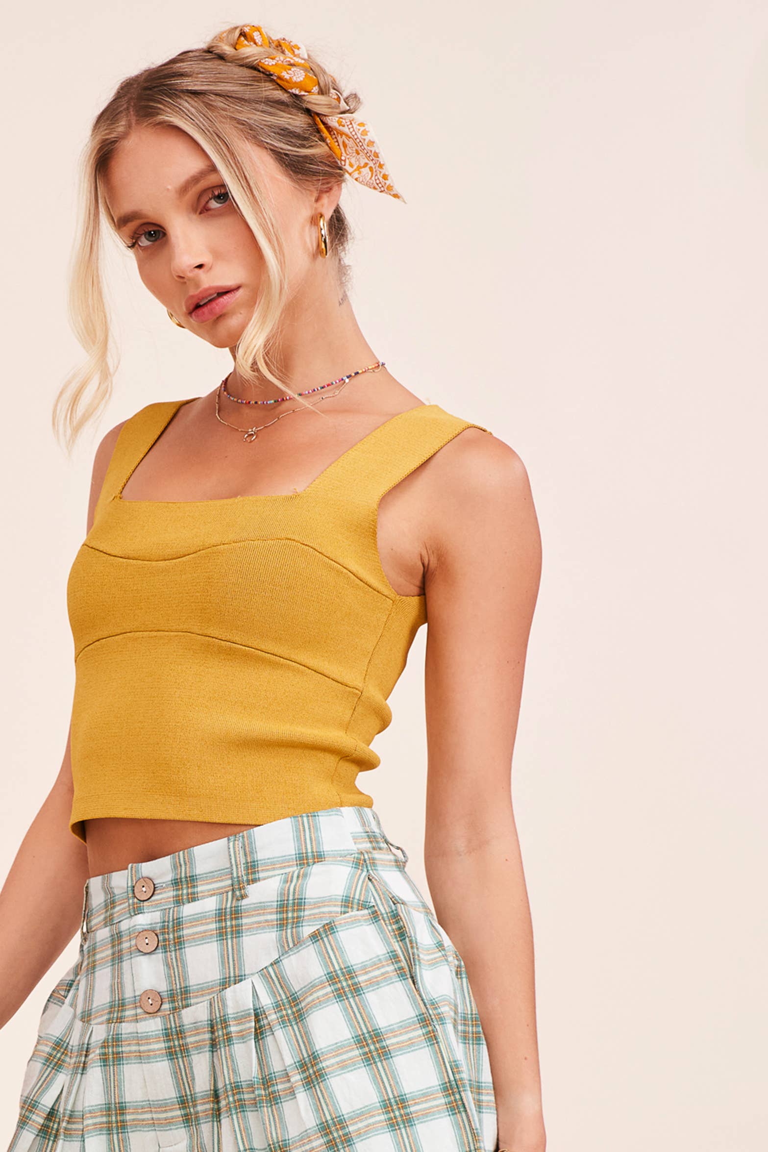 Bandage Brami Top: Taupe / M