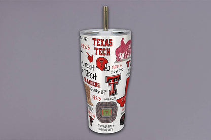 Texas Tech Icon Metal Tumbler