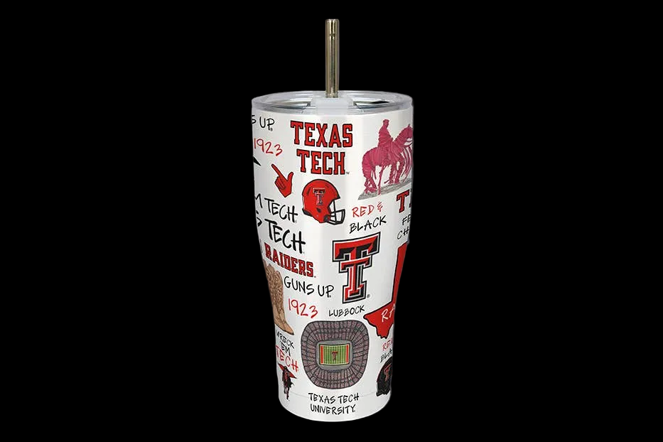 Texas Tech Icon Metal Tumbler