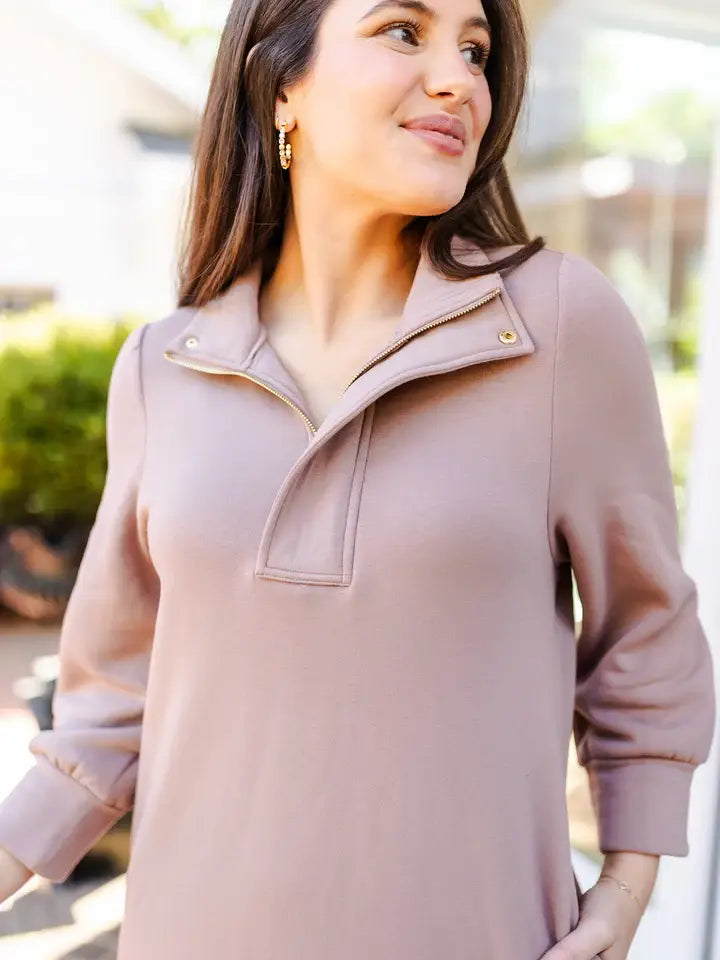 Mary Square Robyn Dress | Mocha  Ships 12/2/25