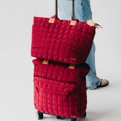 Day Dreamer Quilted Tote Bag Wholesale: Black