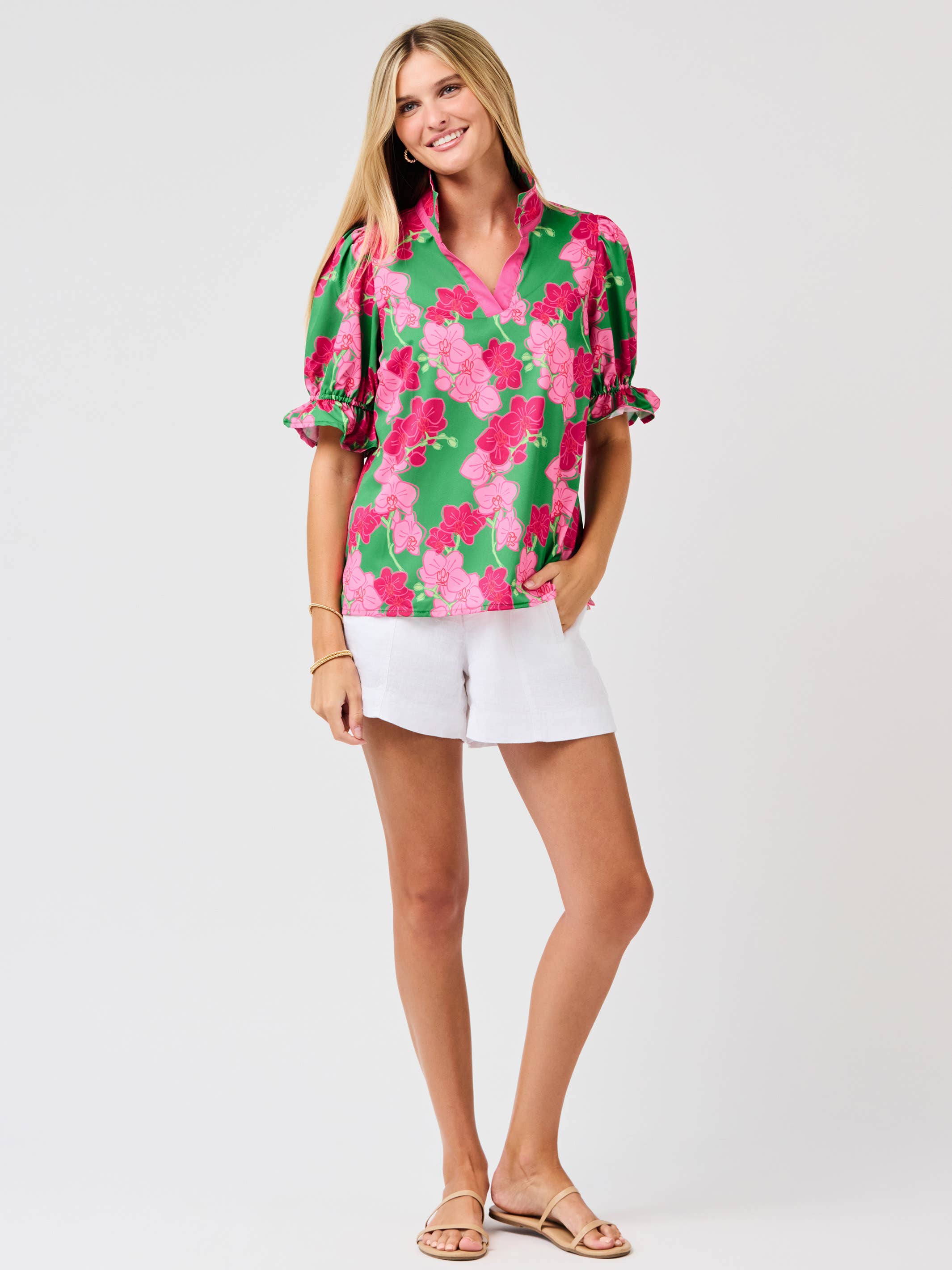 Jessica Top | Orchid Reverie Pink by Mary Square