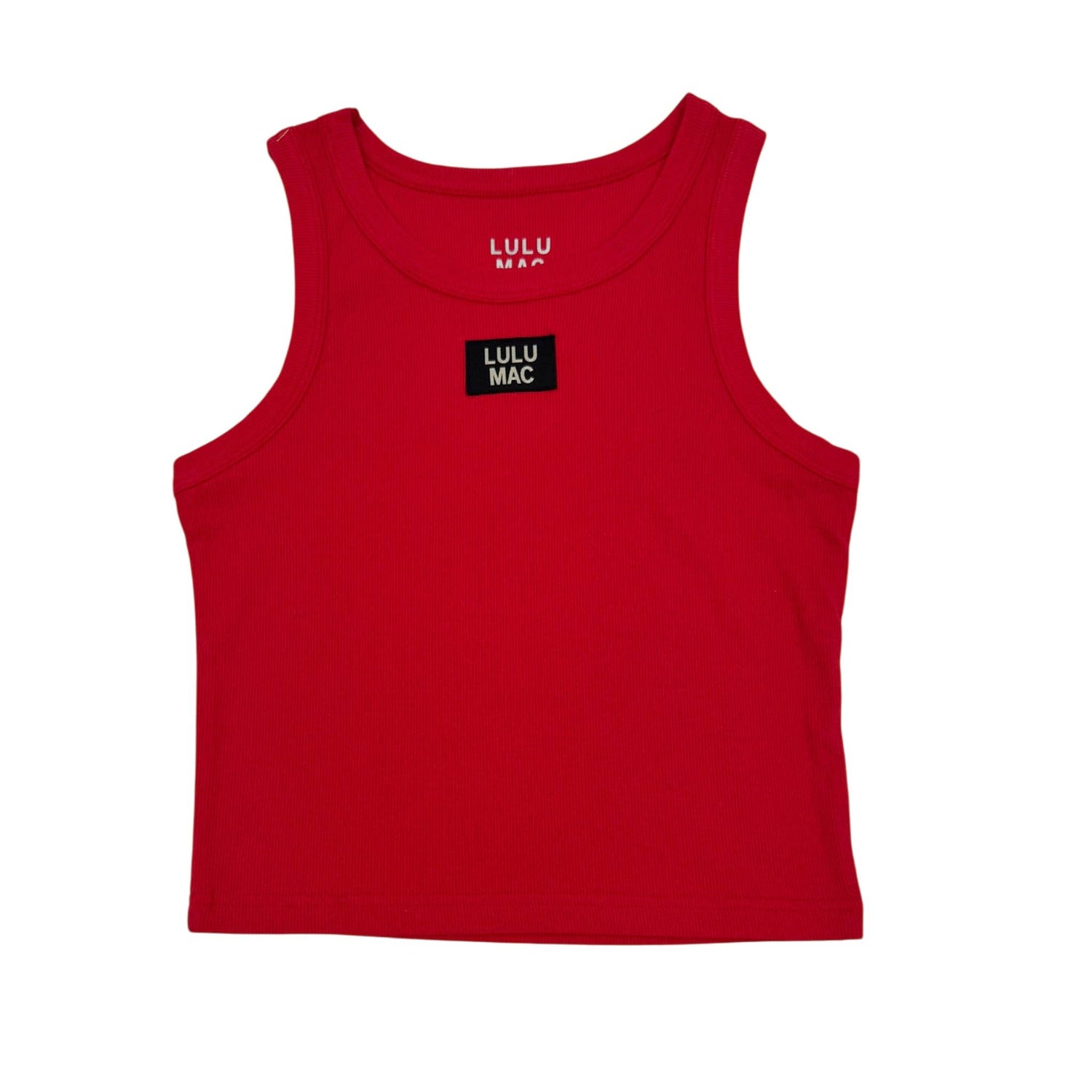 DD-TANK RED LULU MAC SOLID TANK TOPS: RED / Small