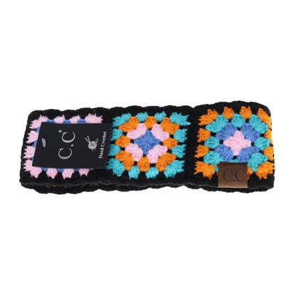 Fuzzy Lined Multi-Color Crochet Fashion Headband for Women: Beige