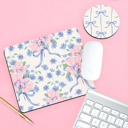Blue Bow Desk Set