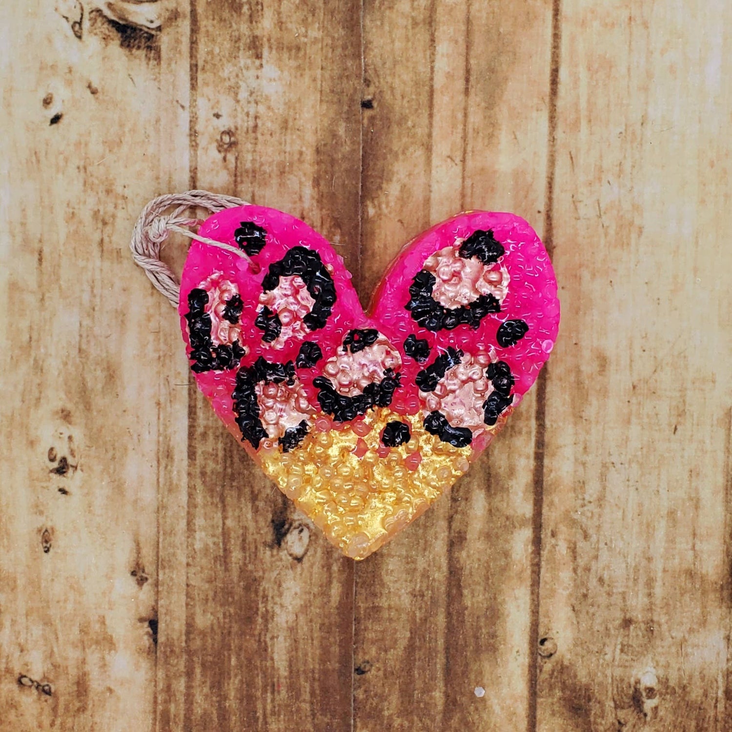 Leopard Heart Freshie: Sweet Grace