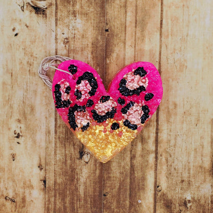 Leopard Heart Freshie: Sweet Grace