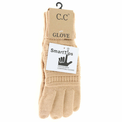 Solid Cable Knit CC Women&