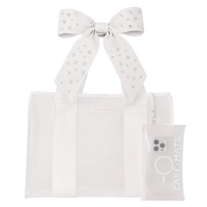 Case-Mate Ivory Pearl Bow Jelly Tote Bag Bride