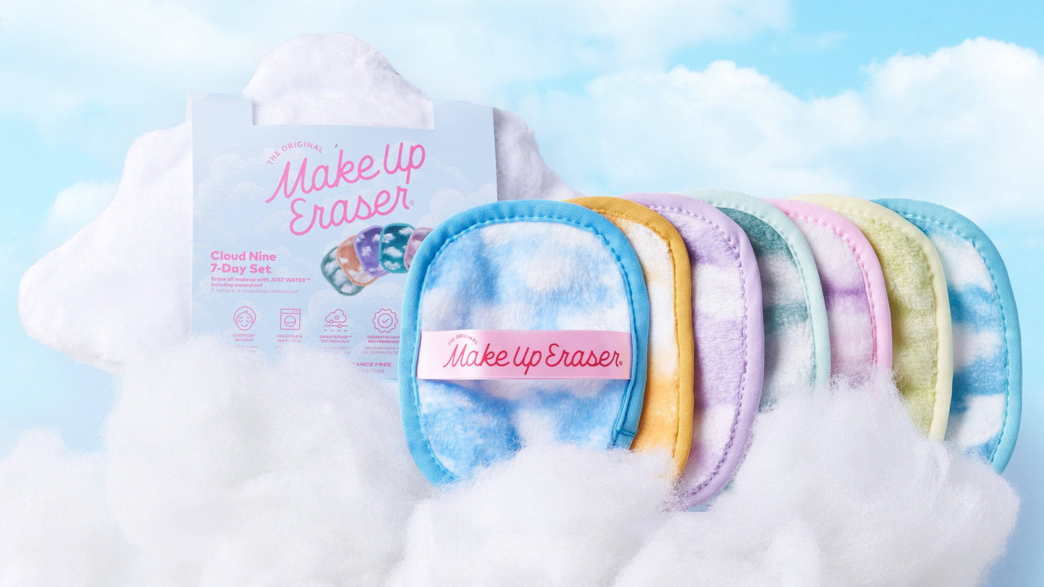 Cloud Nine 7-Day MakeUp Eraser Set &amp; Cosmetic Bag