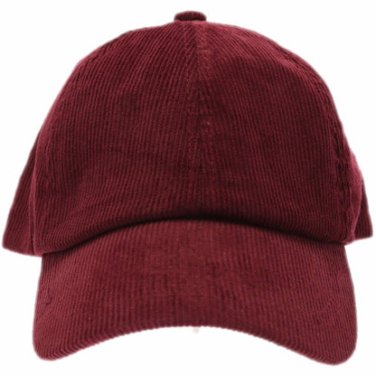 Corduroy Criss Cross High Pony CC Ball Cap BT937: Black