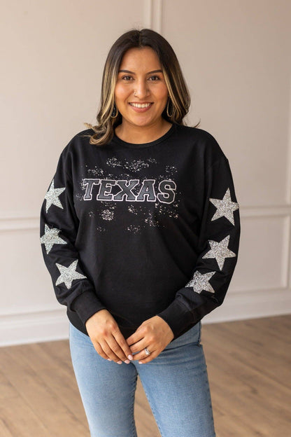 Lone Star State Crewneck, Black: Black / Small