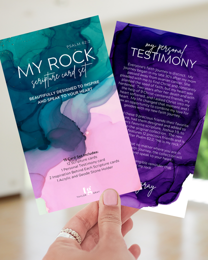 My Rock Scripture Set and Base | shoptaylorgray