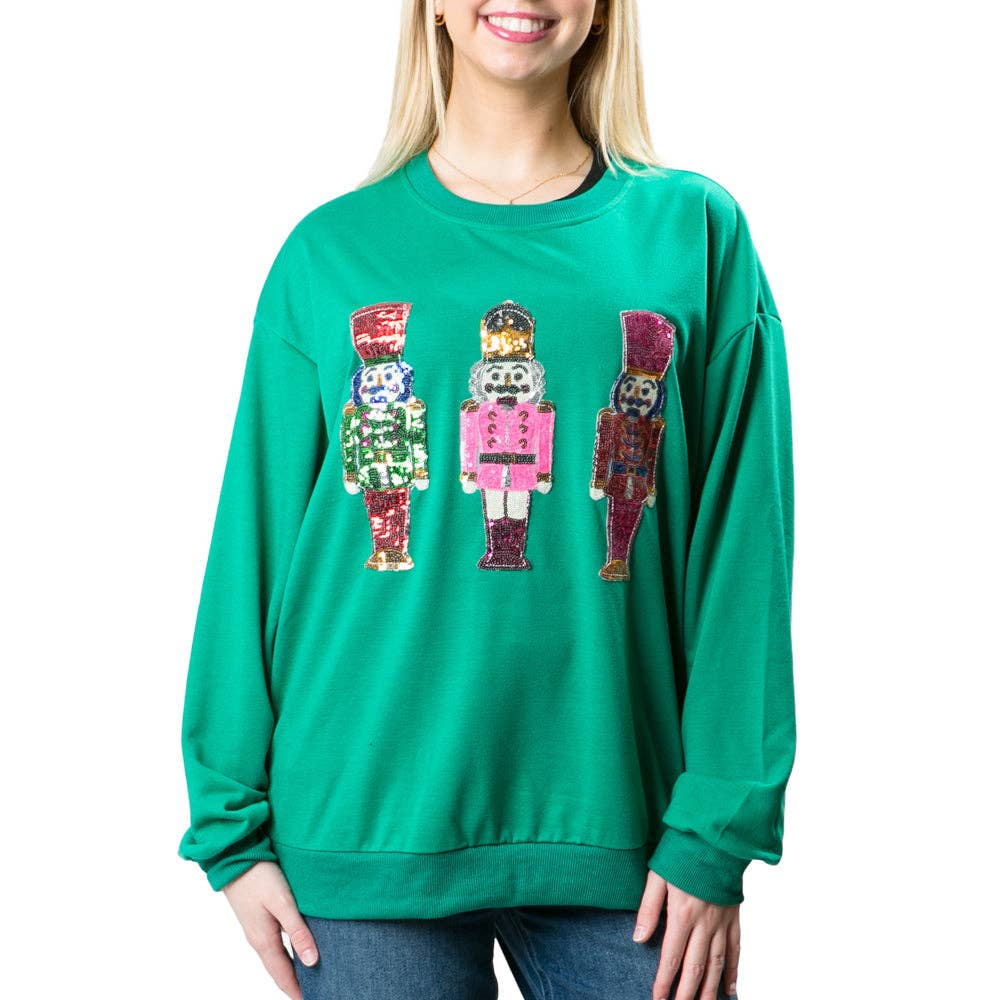Football Pullover w Sequins  Black with Sequins Football / SM
