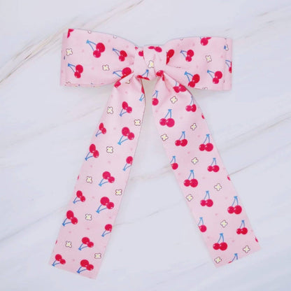 Sweet &amp; Sour Fruit Print Hair Clip: Strawberry