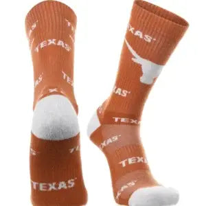 Texas Longhorns Socks- Knit Crew