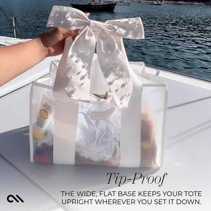 Case-Mate Ivory Pearl Bow Jelly Tote Bag Bride