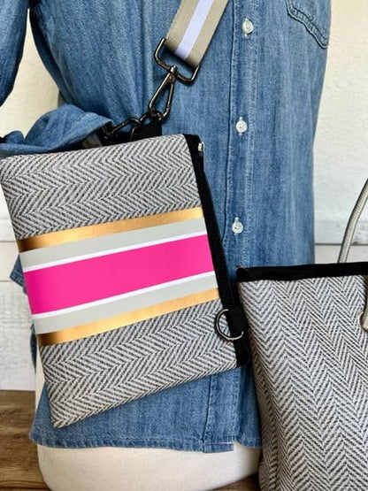 The Cathy Mini Neoprene Tote and Wristlet | shoptaylorgray