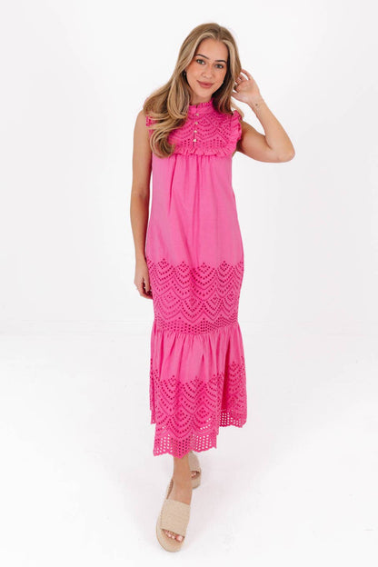 Chelsea Midi Dress - Pink