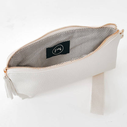 Cece Card Holder Clutch Bag Wholesale: Cream