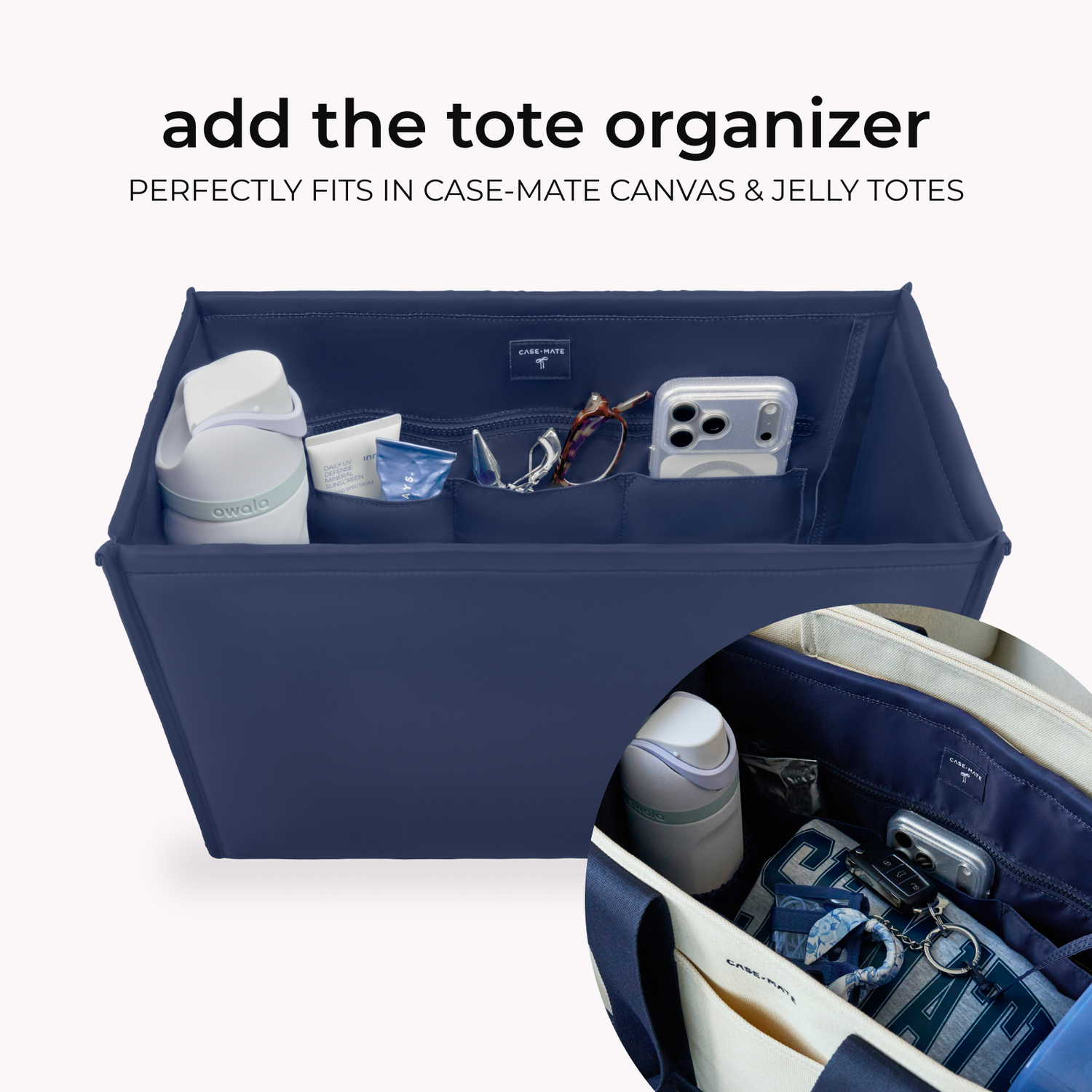 Case-Mate Something Navy Twilly Jelly Tote Bag