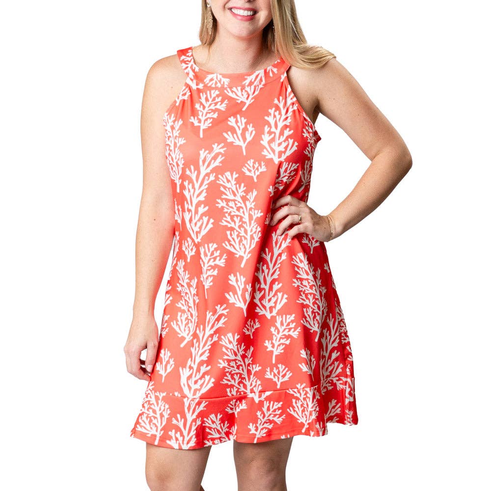 Lori Dress- Sale, Black Damask / Small