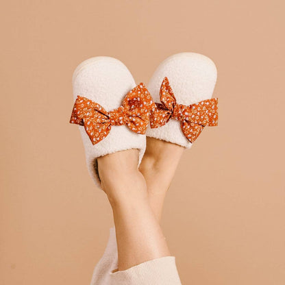 Fuzzy Slippers-Betty Bow Fall Flora (Mixed 2 S/M + 2 M/L)