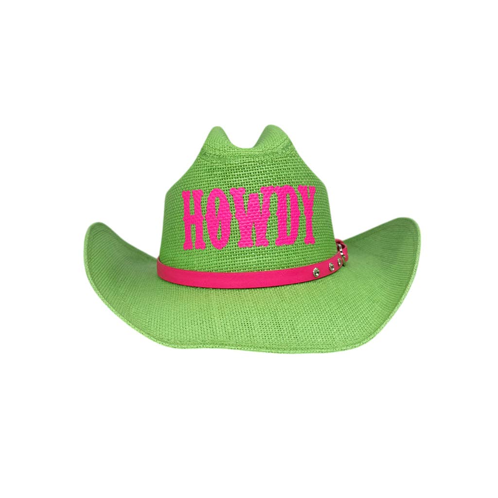 CH-1043- HOWDY GREEN/PINK: Green/Pink