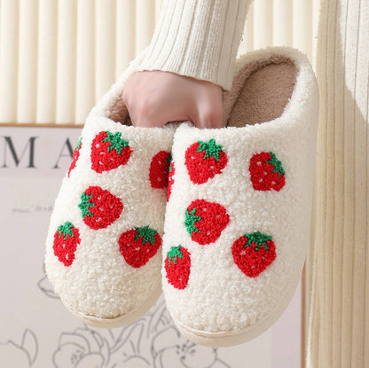 Comfy Fruit Slip-on Slippers : WATERMELON / M