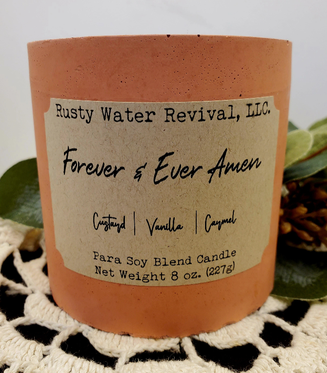 Forever &amp; Ever Amen- Wood Wick Candle
